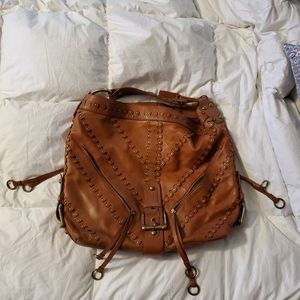 Large leather Isabella Flore shoulder bag